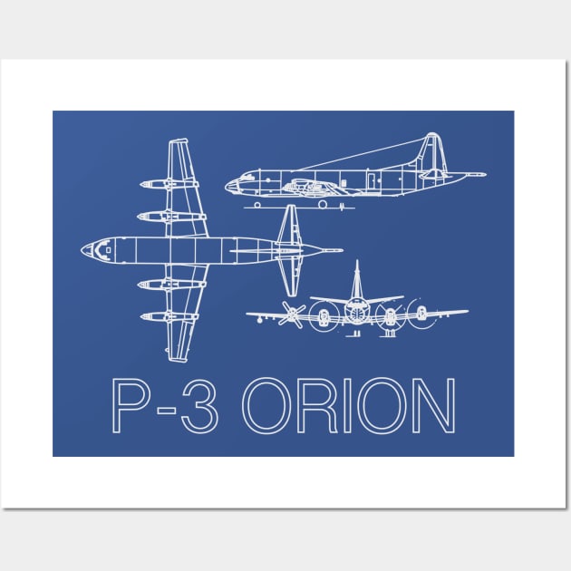 P3 Orion blueprints Wall Art by bumblethebee